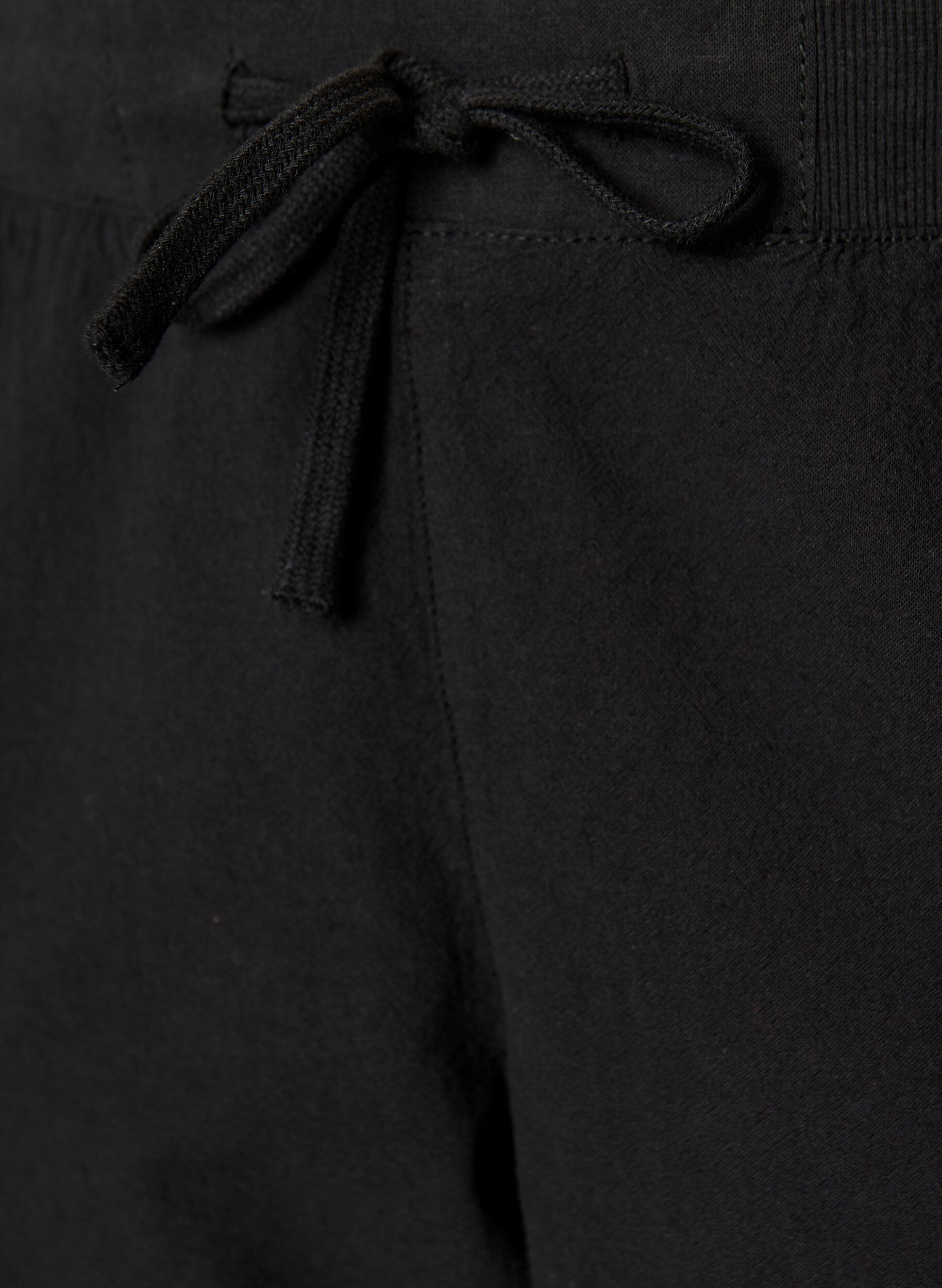 ZizziL&oslash;se shorts i bomuld med lommer, Sort, Packshot image number 2