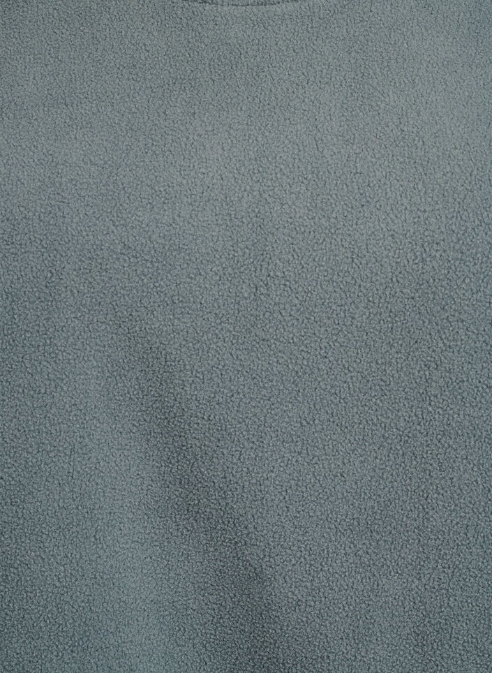 Løs fleecebluse med lommer, Grøn, Packshot image number 2