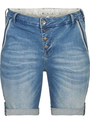 Denim shorts, Light blue denim, Packshot image number 0