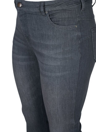 Amy jeans med høj talje og push up, Grey Denim, Packshot image number 2