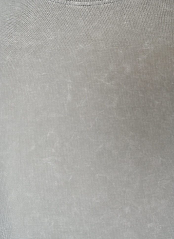 L&oslash;s T-shirtkjole med blondekant, Gr&aring;, Packshot image number 2