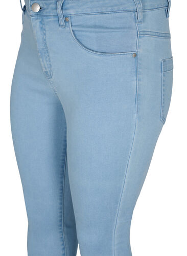 Super slim Amy jeans med høj talje, Ex Lt Blue, Packshot image number 2