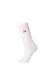 Bomuldsstr&oslash;mper med motiv, Hvid, Packshot image number 0