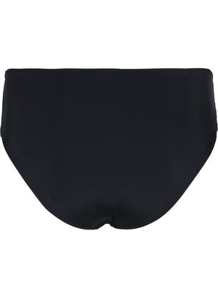 Højtaljet bikini trusse med høj benskæring, Black, Packshot image number 1