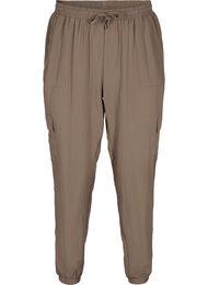 L&oslash;se viskose bukser med store lommer, Falcon