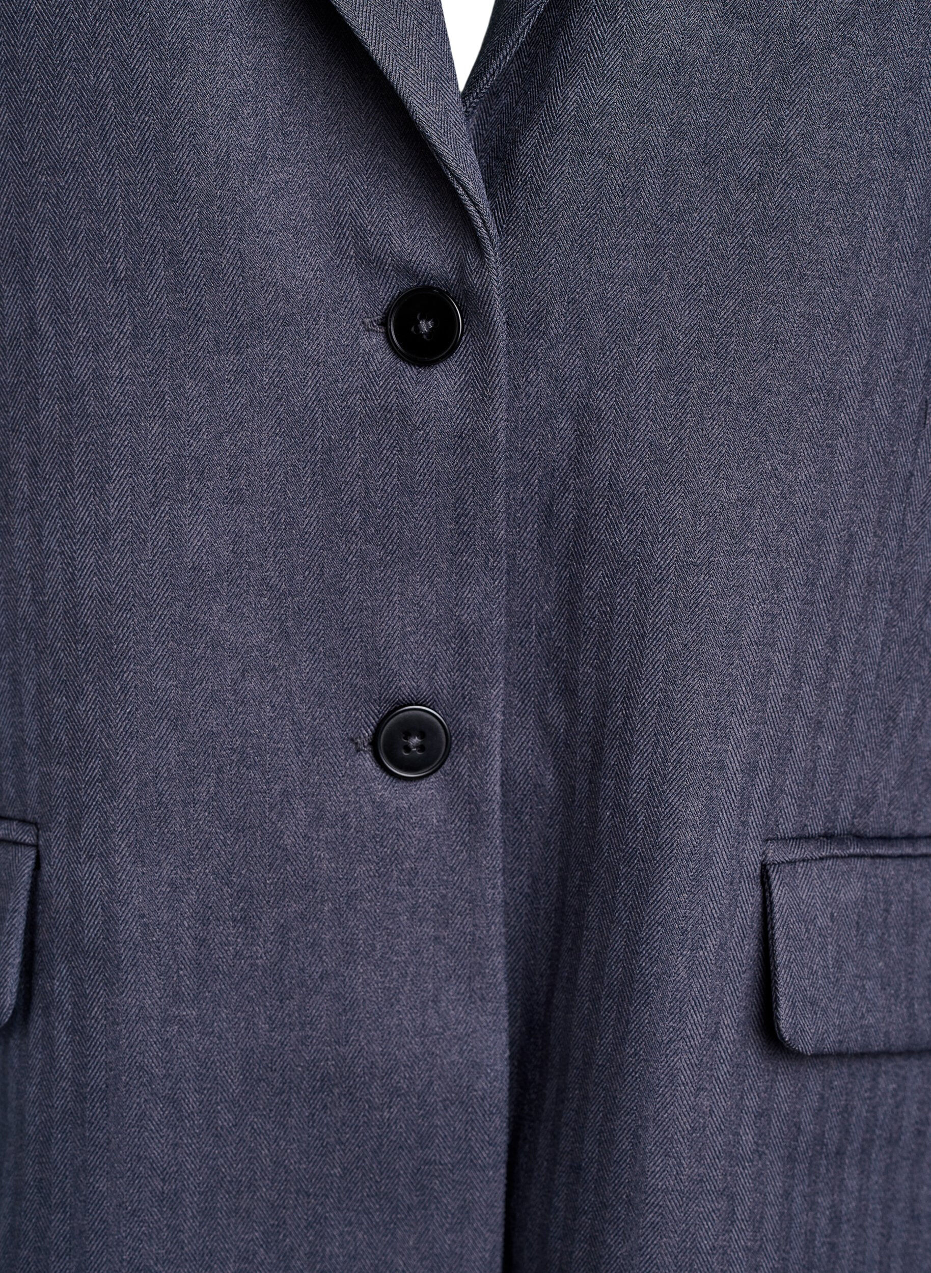 ZizziKlassisk blazer med lommer, Gr&aring;, Packshot image number 2