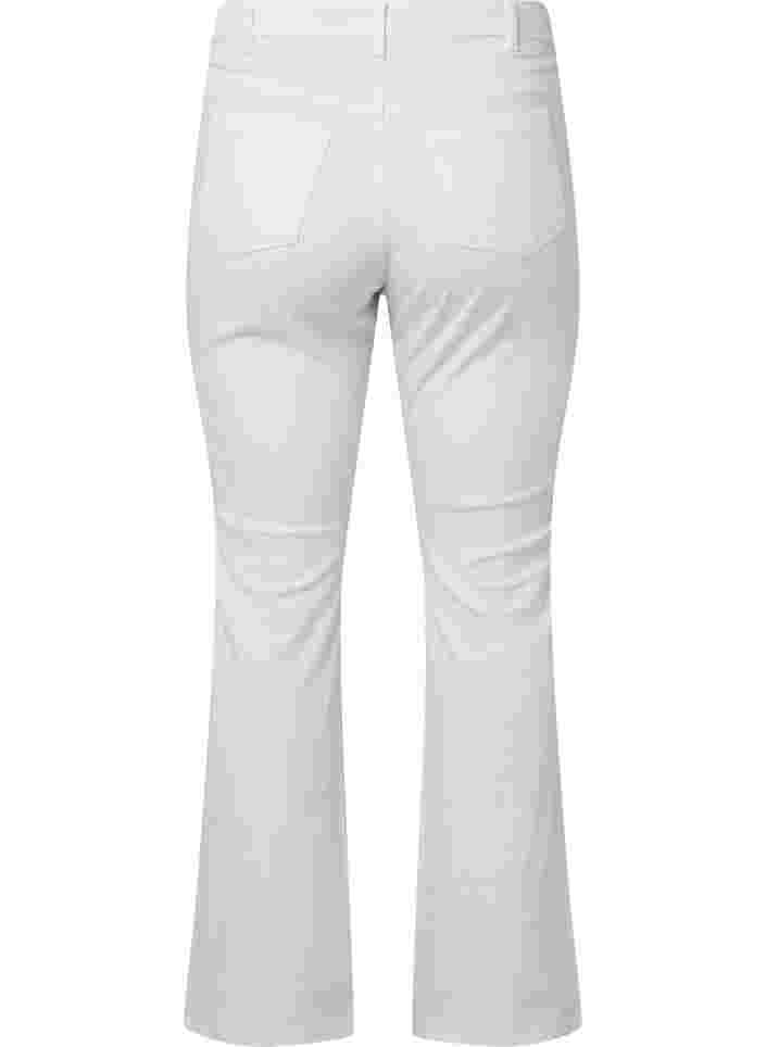 Ellen bootcut jeans med høj talje, White, Packshot image number 1