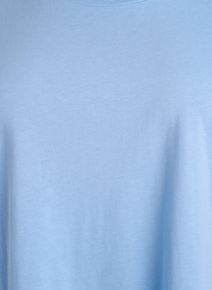 Kort&aelig;rmet t-shirt i bomuldsblanding, Bl&aring;, Packshot image number 2