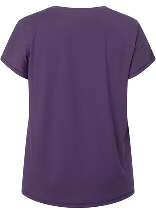 Kortærmet trænings t-shirt , Purple Plumeria, Packshot image number 1