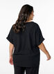 L&oslash;s bluse med korte &aelig;rmer, Sort, Model image number 2