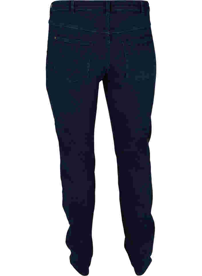 Ekstra slim Sanna jeans med regulær talje , Dark blue, Packshot image number 1