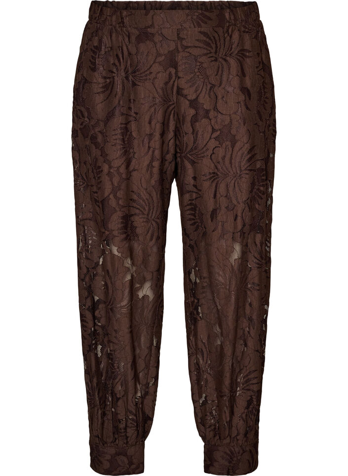 Ballonbukser i blonde med indershorts, Brun, Packshot image number 0