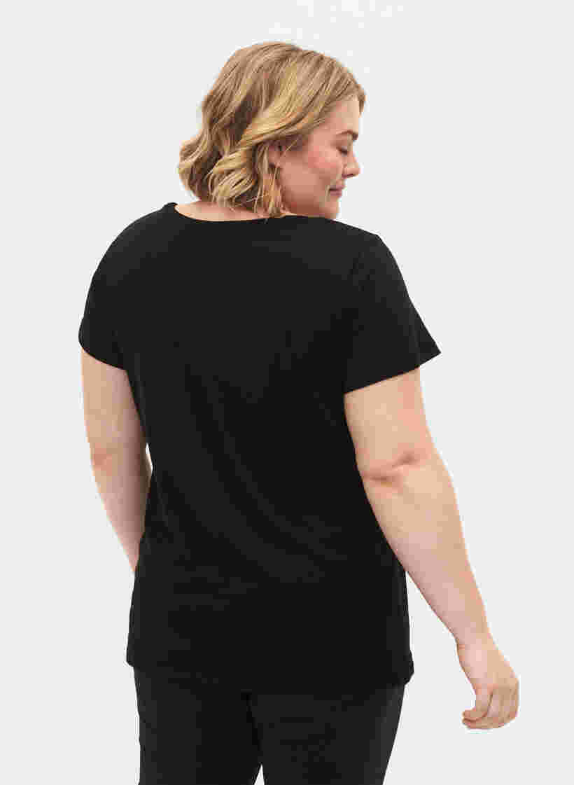 Trænings t-shirt med print, Black w.Less Is More, Model image number 1