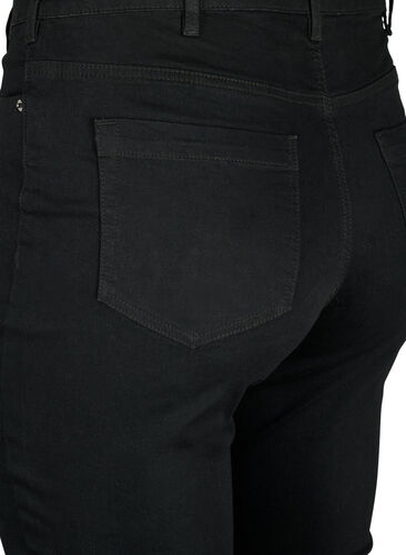 Amy jeans med høj talje og super slim fit, Black, Packshot image number 3
