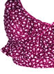 Blomstret bikini bh med fl&aelig;sedetaljer, R&oslash;d, Packshot image number 2