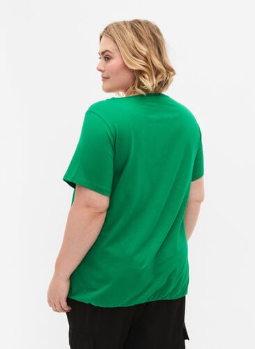 Kortærmet bomulds t-shirt, Jolly Green, Model image number 1