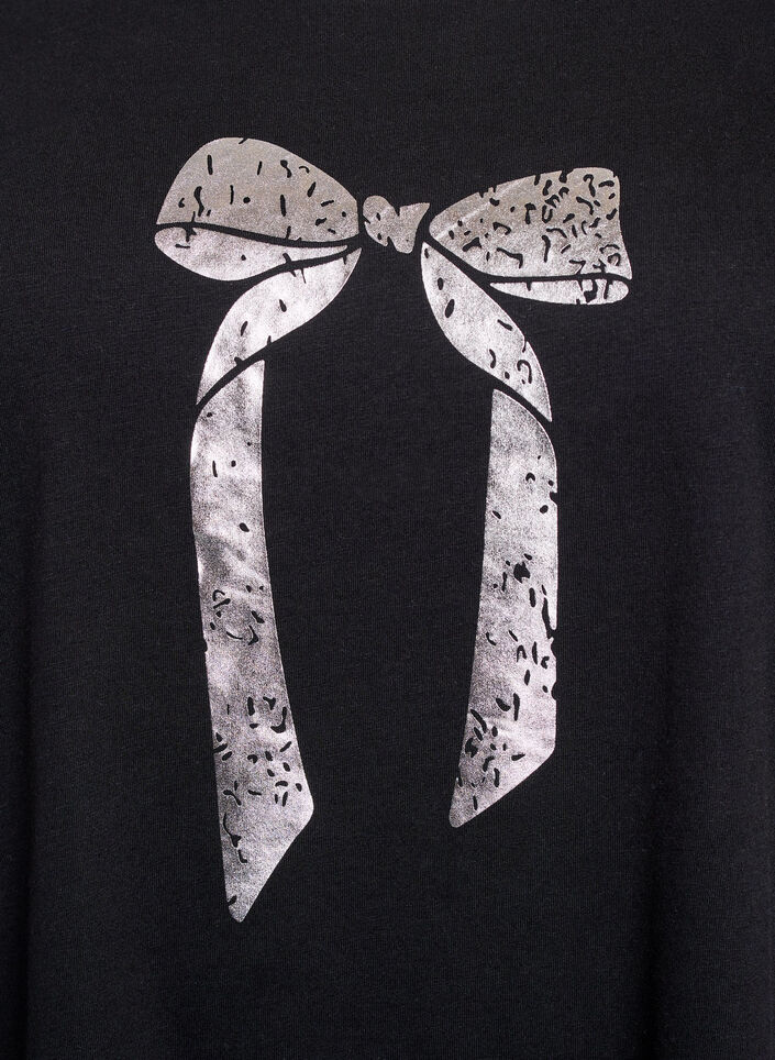 T-shirt med motiv, Sort, Packshot image number 2