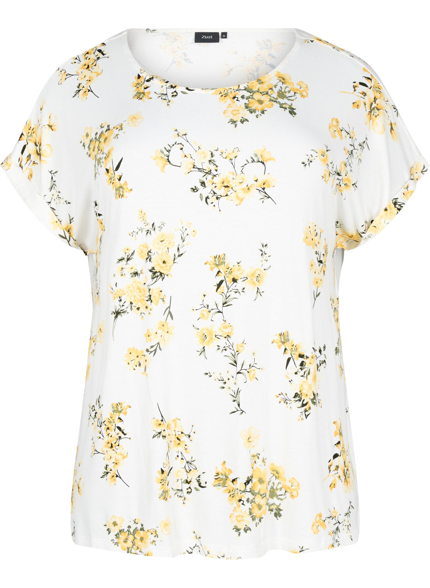 T-shirt med blomsterprint