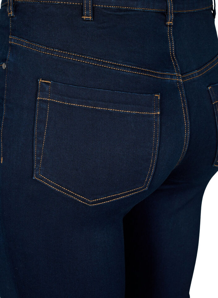 Super slim Amy jeans med h&oslash;j talje, Unwashed, Packshot image number 3