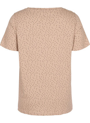 Bomulds t-shirt med prikker, Neutral w. Dots, Packshot image number 1