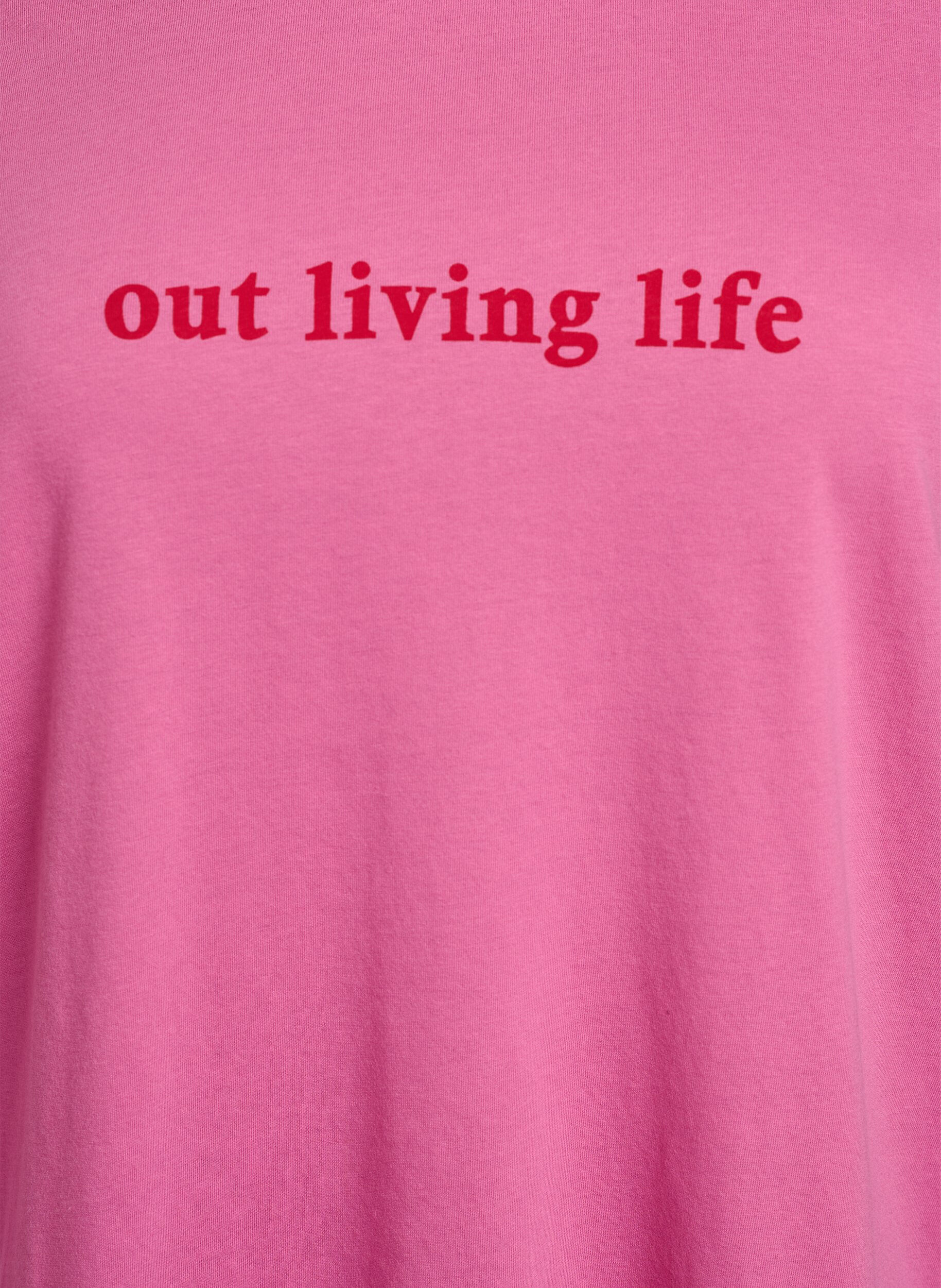 ZizziT-shirt med motiv, Lyser&oslash;d, Packshot image number 2
