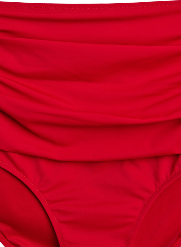 Bikini underdel med h&oslash;j talje, R&oslash;d, Packshot image number 2