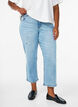 Cropped Vera jeans med sliddetaljer, Bl&aring;, Model image number 2