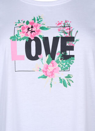 FLASH - T-shirt med motiv, Bright White Love, Packshot image number 2