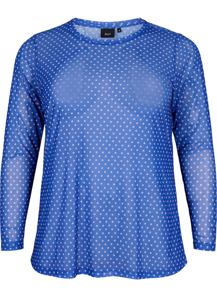 Black Colour Bluse - BcAlexis Mesh Bluse med Similisten i Plum