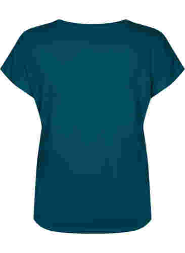 Kortærmet trænings t-shirt, Deep Teal, Packshot image number 1