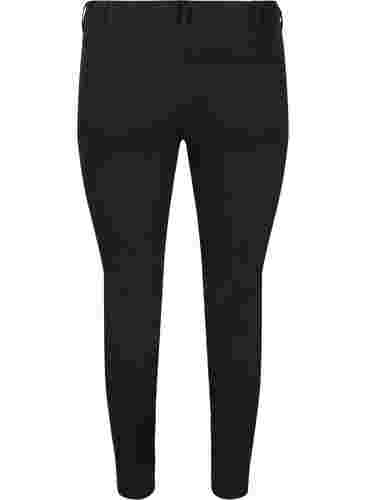 Cropped Amy jeans med knapper, Black, Packshot image number 1
