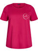 T-shirt med motiv, R&oslash;d, Packshot image number 0