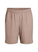 Shorts med lommer og h&oslash;j talje, Brun, Packshot image number 0