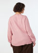 Cardigan i bl&oslash;d strik med guldfarvede knapper, Lyser&oslash;d, Model image number 2