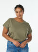 Kort&aelig;rmet t-shirt i bomuldsblanding, Gr&oslash;n, Model image number 0