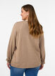 Cardigan med runde knapper, Beige, Model image number 2