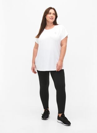 Kortærmet trænings t-shirt , Bright White, Model image number 2