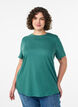 Basis t-shirt i bomuld med rund hals, Gr&oslash;n, Model image number 0