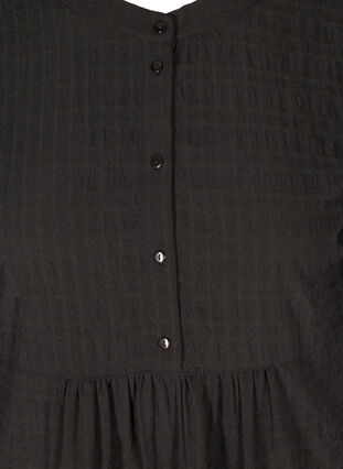 Skjorte tunika med 3/4 ærmer, Black, Packshot image number 2