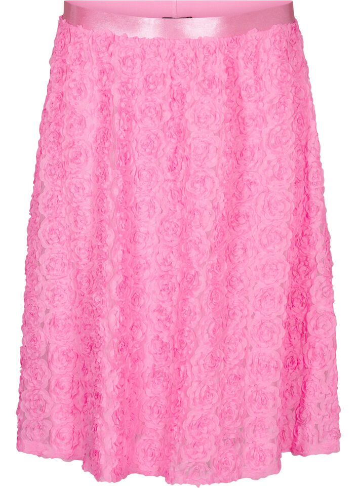 Midinederdel med 3D-blomster, Dianthus, Packshot image number 0