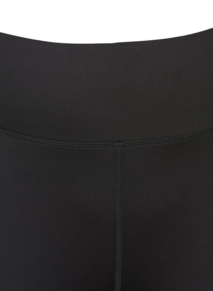 Cropped basis tr&aelig;ningstights, Sort, Packshot image number 3