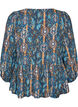 Bluse med paisleyprint og sn&oslash;redetalje, Bl&aring;, Packshot image number 1