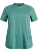 Basis t-shirt i bomuld med rund hals, Gr&oslash;n, Packshot image number 0