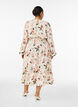 Midikjole med smock og dekorative knapper, Beige, Model image number 1