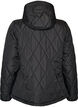 Let vatteret jakke med diamantquilt, Sort, Packshot image number 1