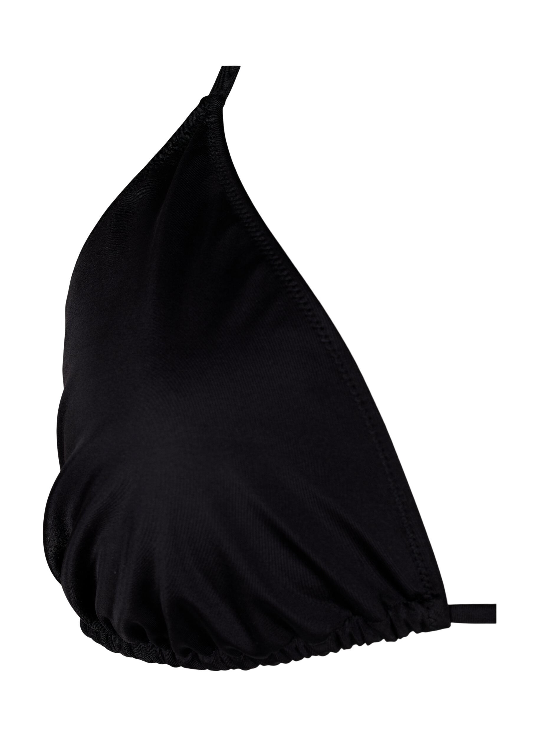 Zizzi Trekants bikini bh , Sort, Packshot image number 2