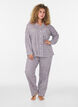 Bomulds pyjamas-skjorte med brystlomme, R&oslash;d, Model image number 1