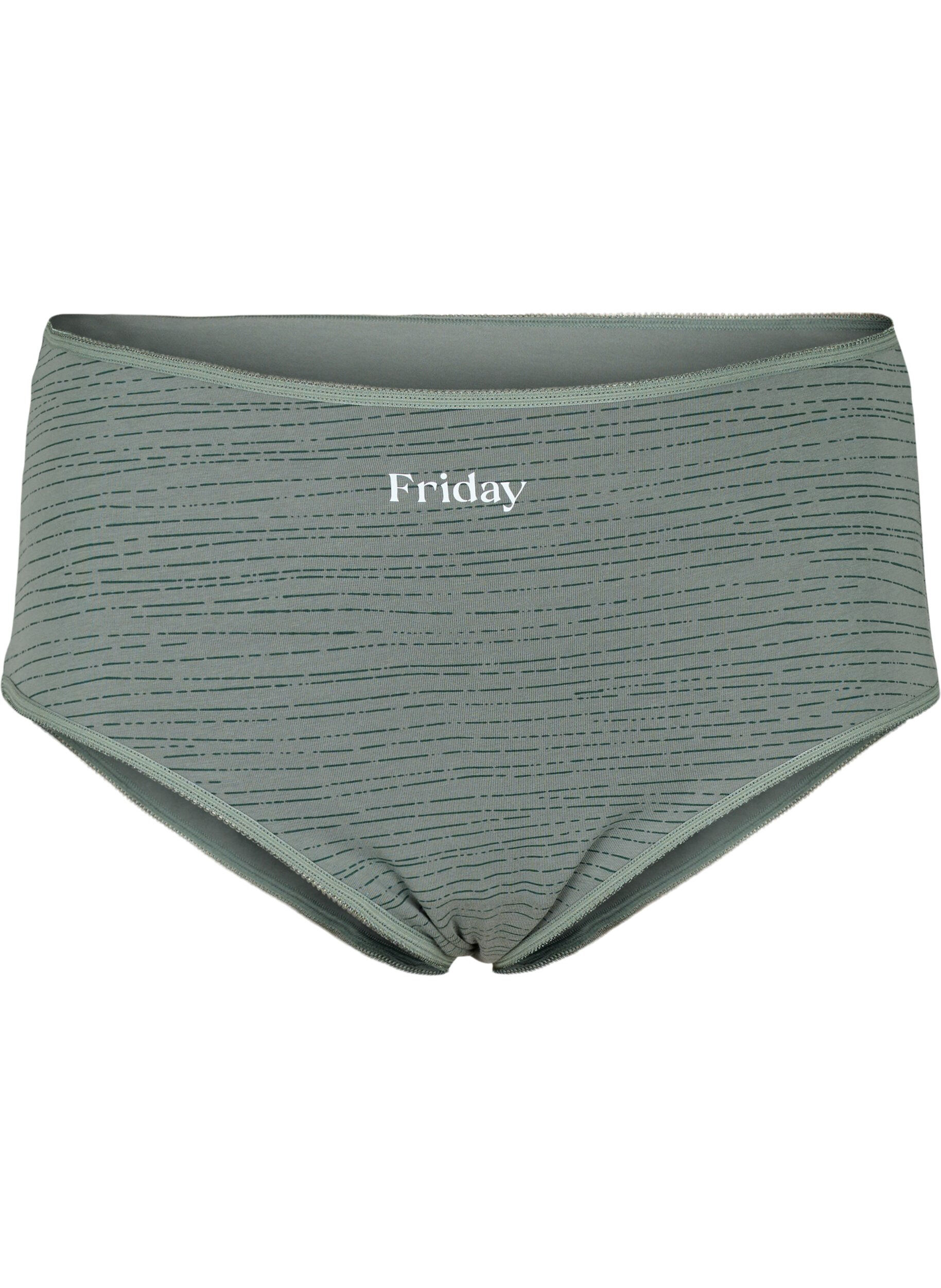 Zizzi 7-pak hipster med regul&aelig;r talje, Scarab Multi Pack, Packshot image number 3