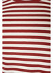 Stribet t-shirt med ribstruktur, R&oslash;d, Packshot image number 2