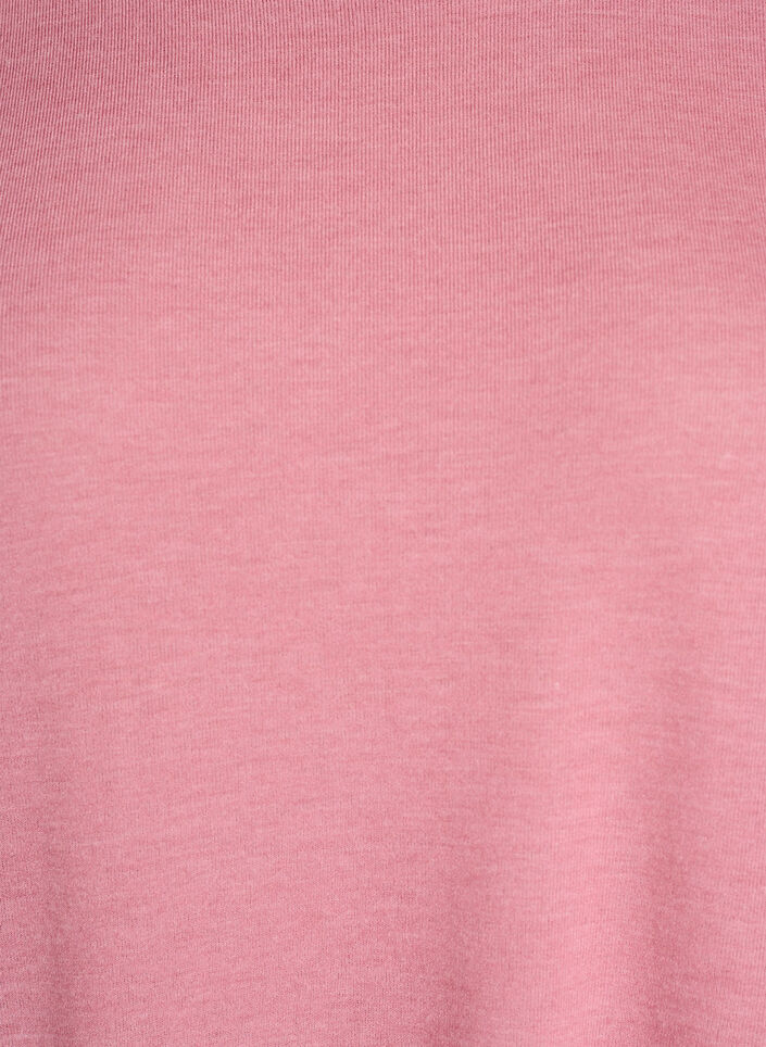 Jerseybluse med 3/4 &aelig;rmer, Lyser&oslash;d, Packshot image number 2